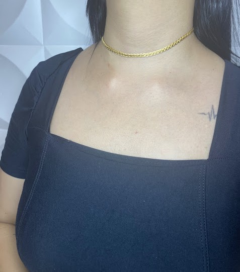 Choker Trama de Destino Dourado