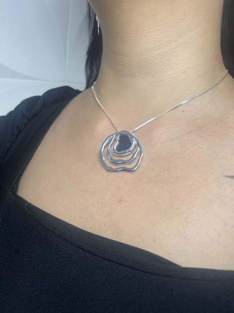 Colar Linha do Tempo Prateado