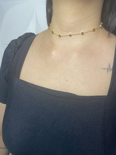 Choker Jardim Dourado