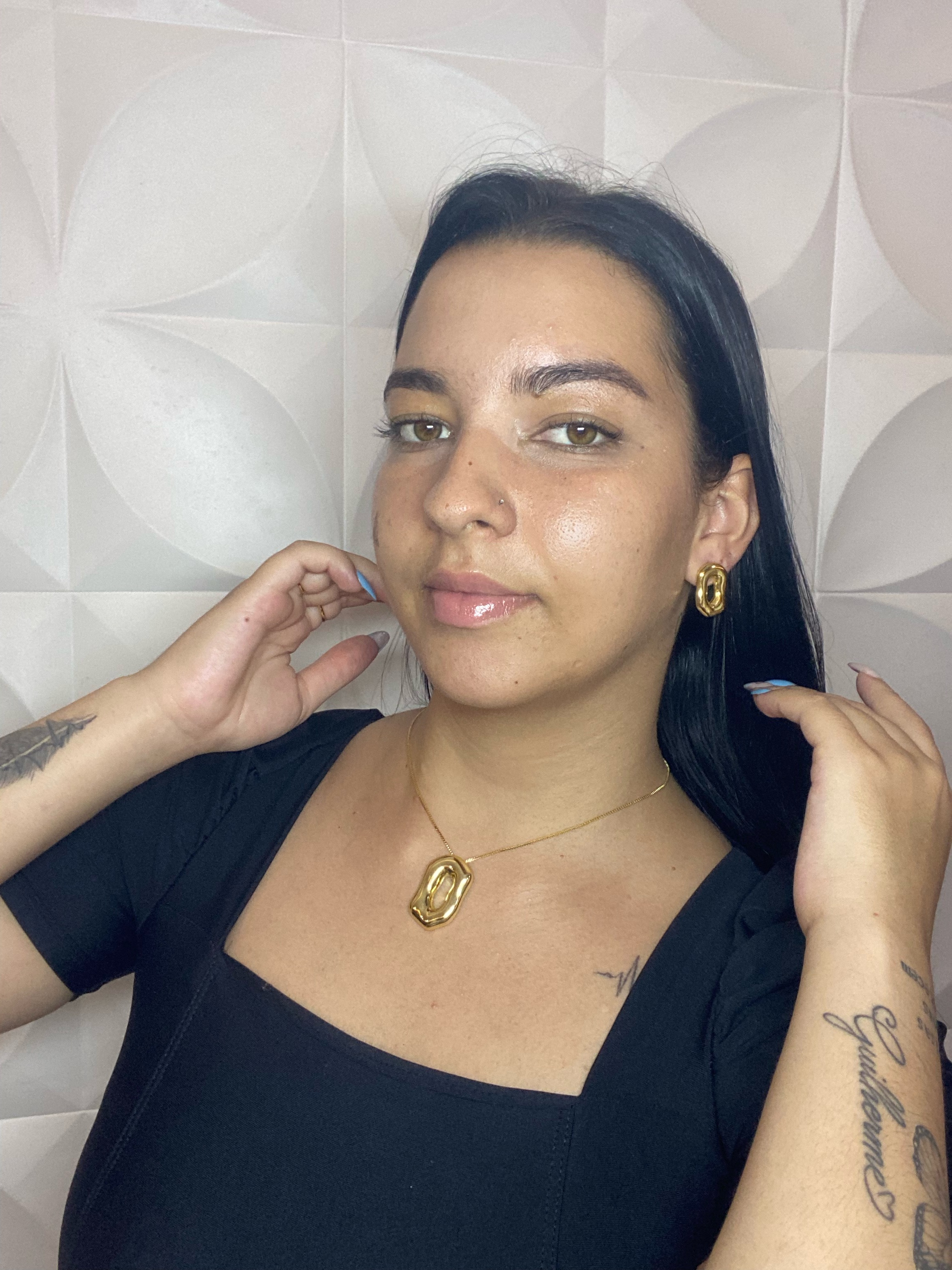 Brinco Círculo Sagrado Dourado