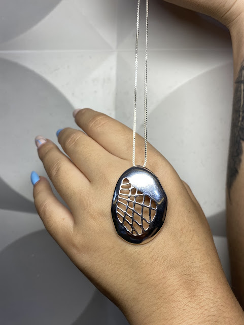 Pingente Horizonte Prateado