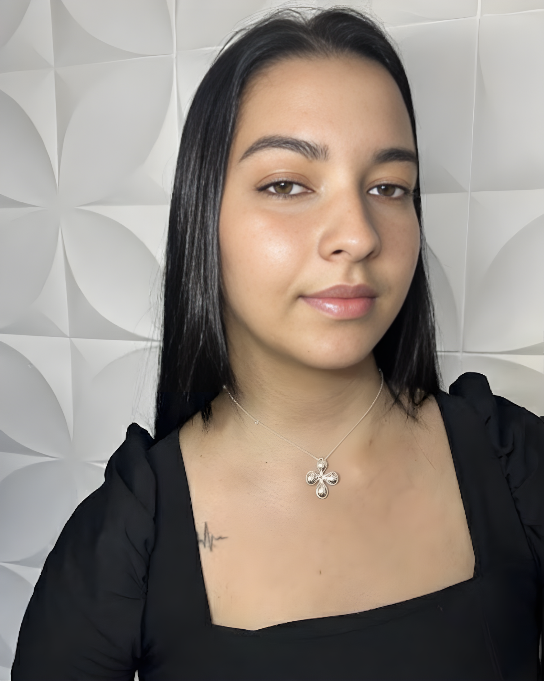 Colar Flor de Luz Prateado