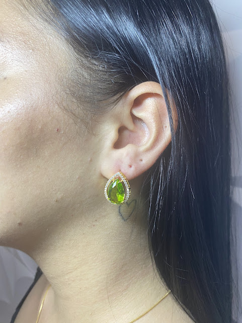 Brinco Aura de Luz Verde