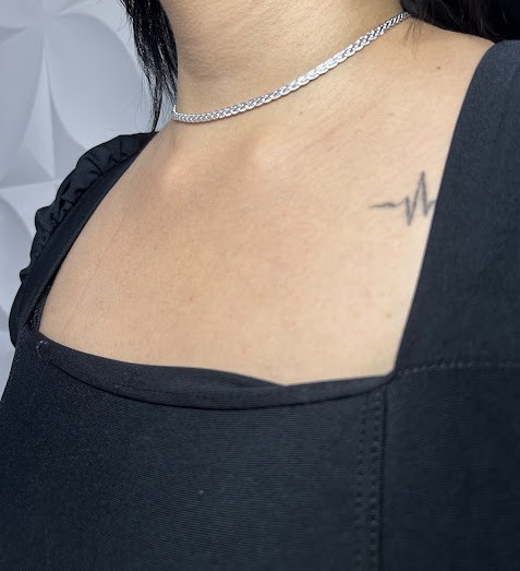 Choker Trama de Destino Prateado