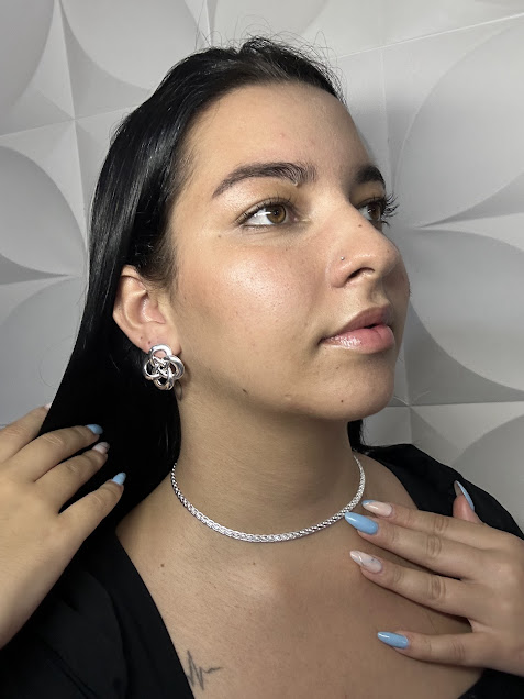 Choker Trama de Destino Prateado