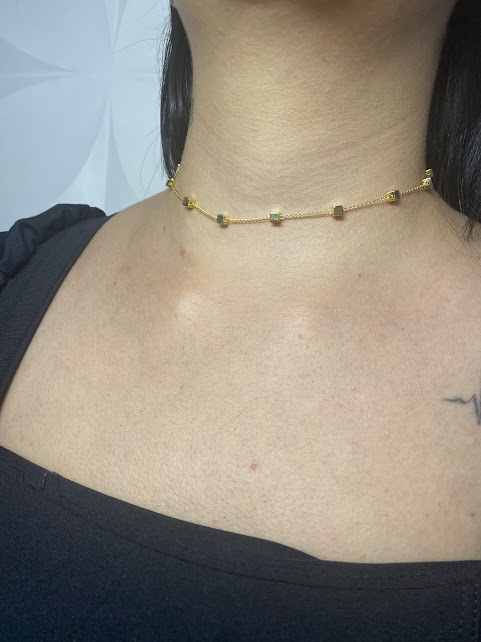 Choker Caminhos Dourado