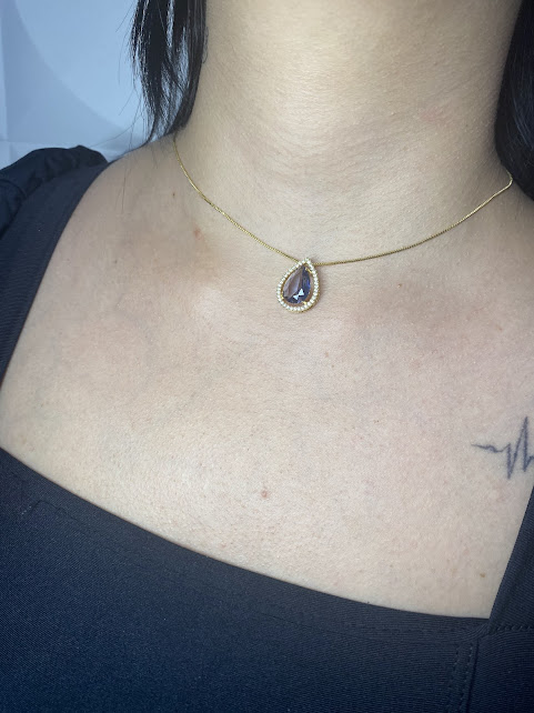 Colar Aura de Luz Ametista