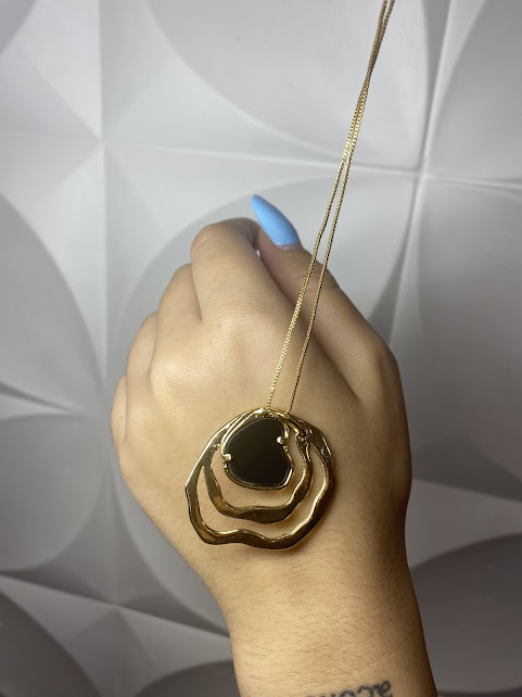 Pingente Linha do Tempo Dourado