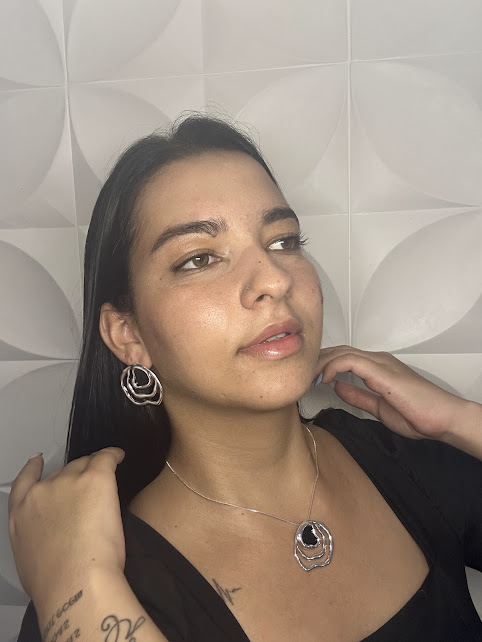 Pingente Linha do Tempo Prateado