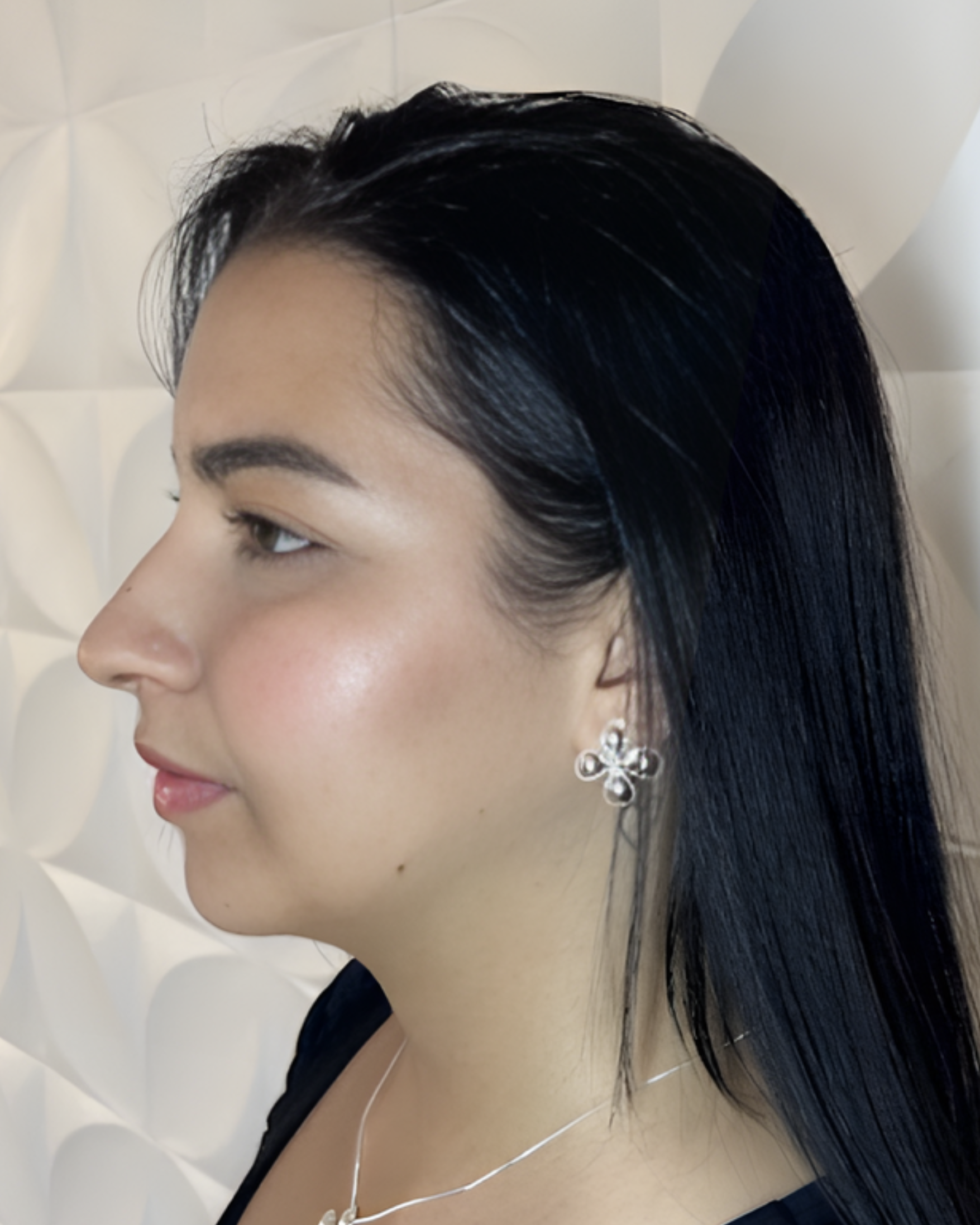 Brinco Flor de Luz Prateado