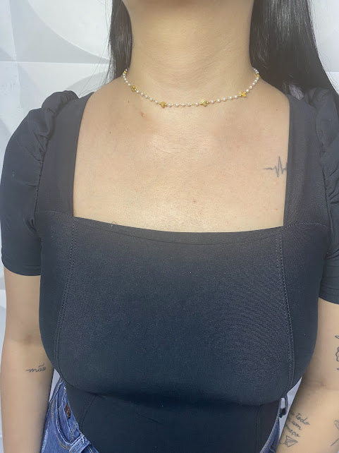 Choker Doce Amor Dourado