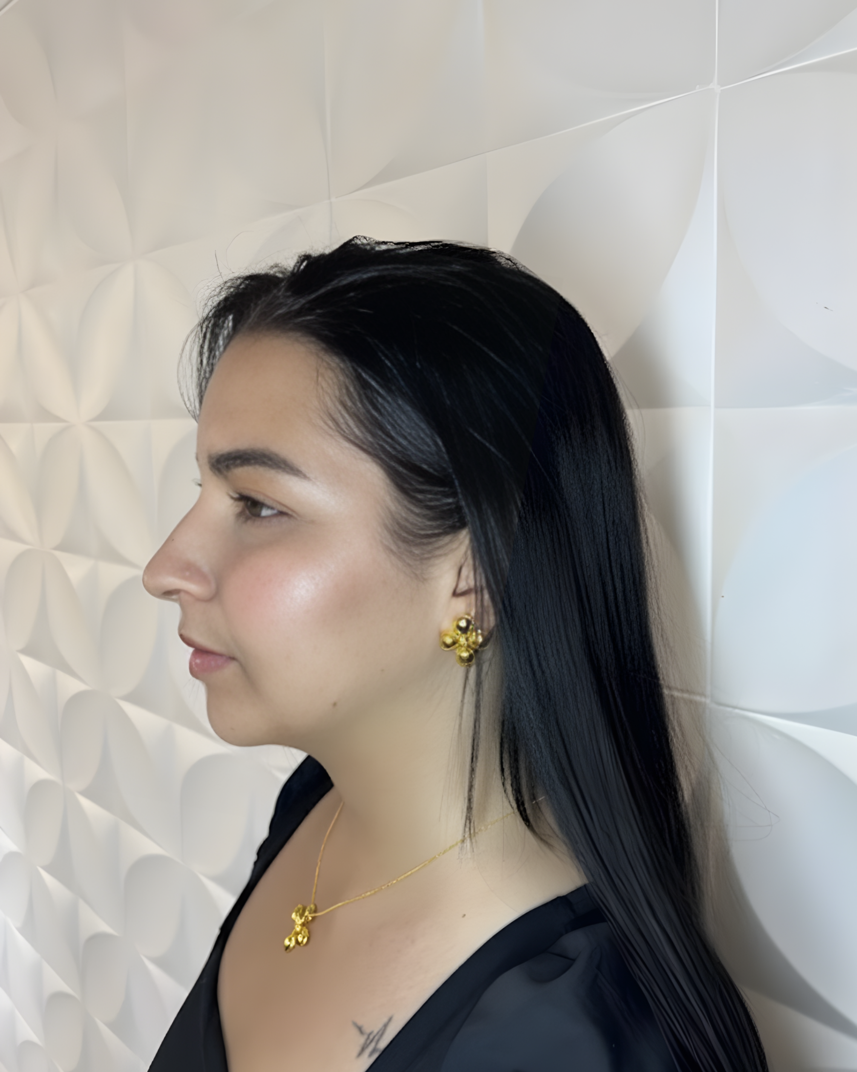 Colar Flor de Luz Dourado