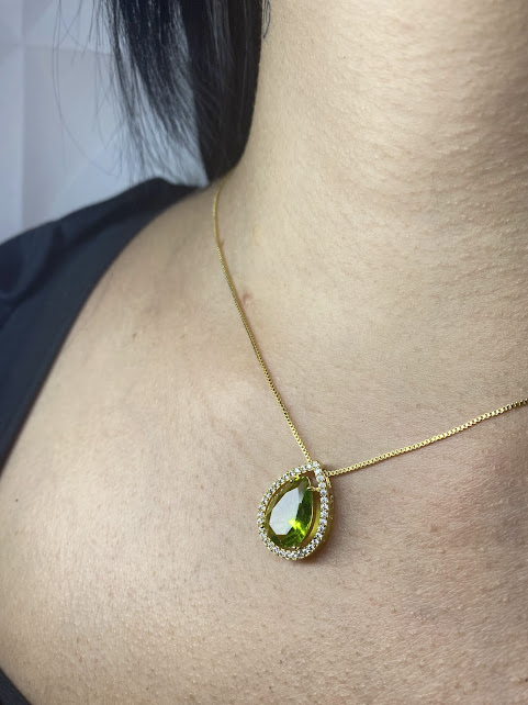 Colar Aura de Luz Verde