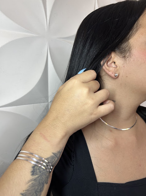 Brinco de Luz Prateado