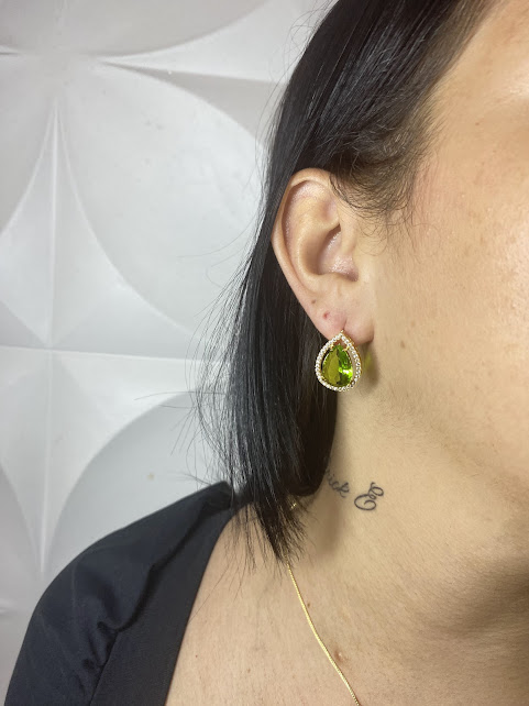 Brinco Aura de Luz Verde