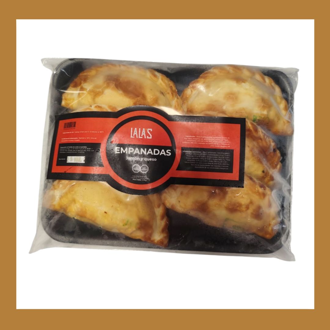 Empanadas de Jamón y Queso 6 unidades