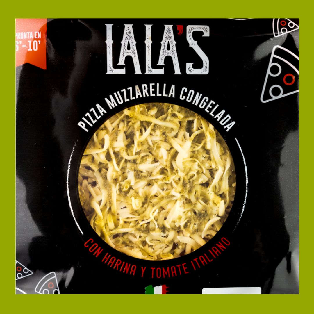 Pizza muzzarella con Pesto Lala's
