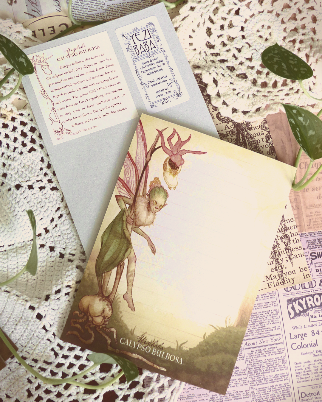 Calypso Bulbosa Fairy Notepad A5