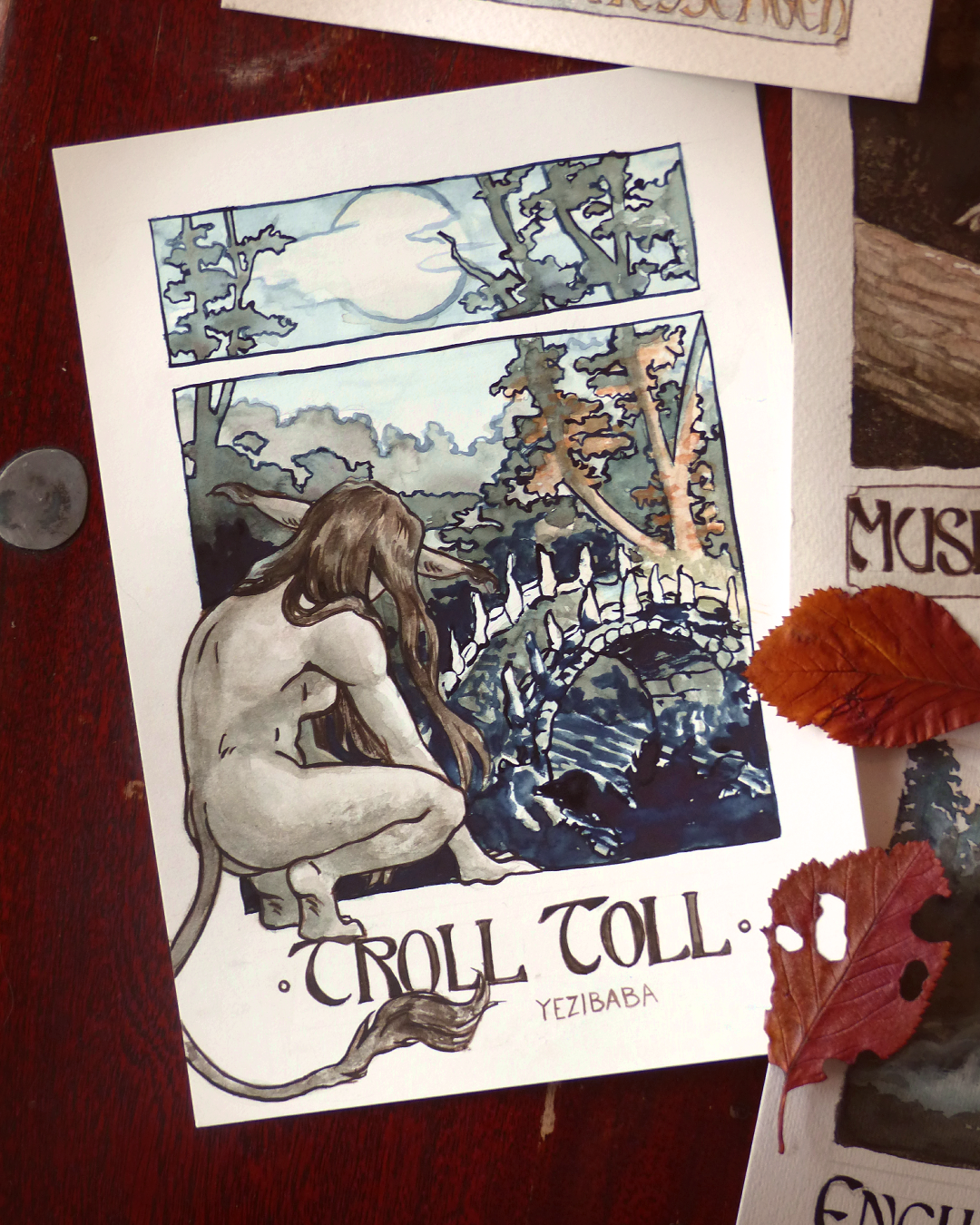 Troll Toll Original Painting