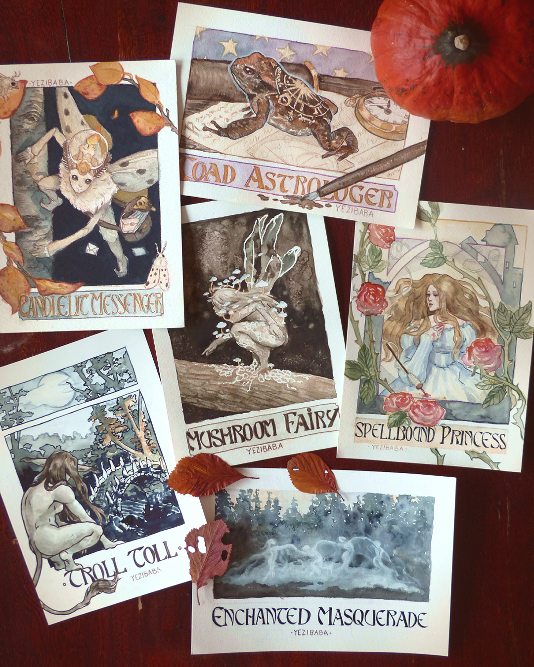 Drawtober 2025 Postcard Set