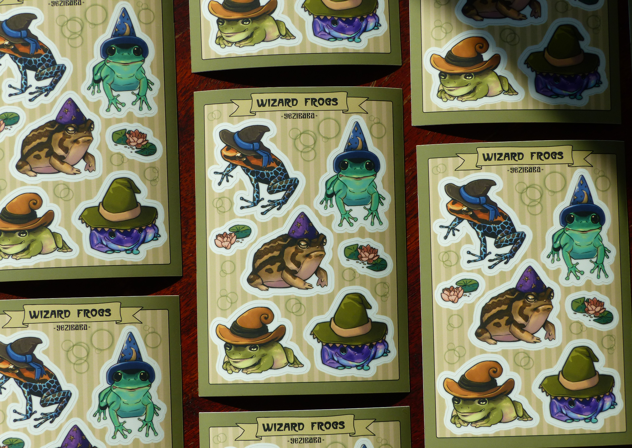 Wizard Frogs Sticker Sheet