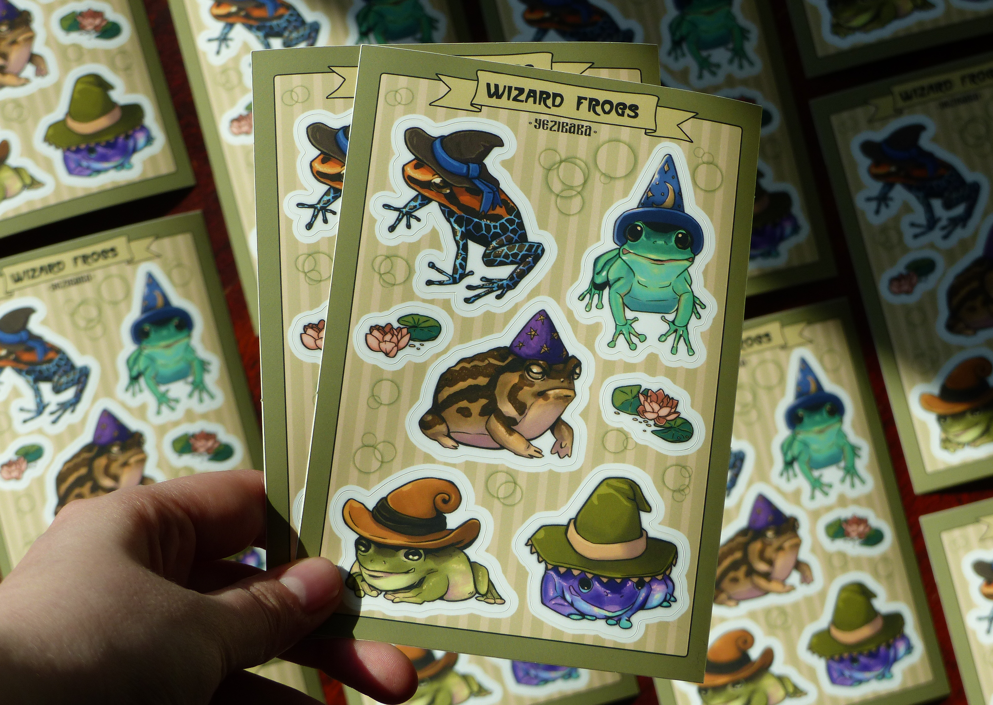 Wizard Frogs Sticker Sheet