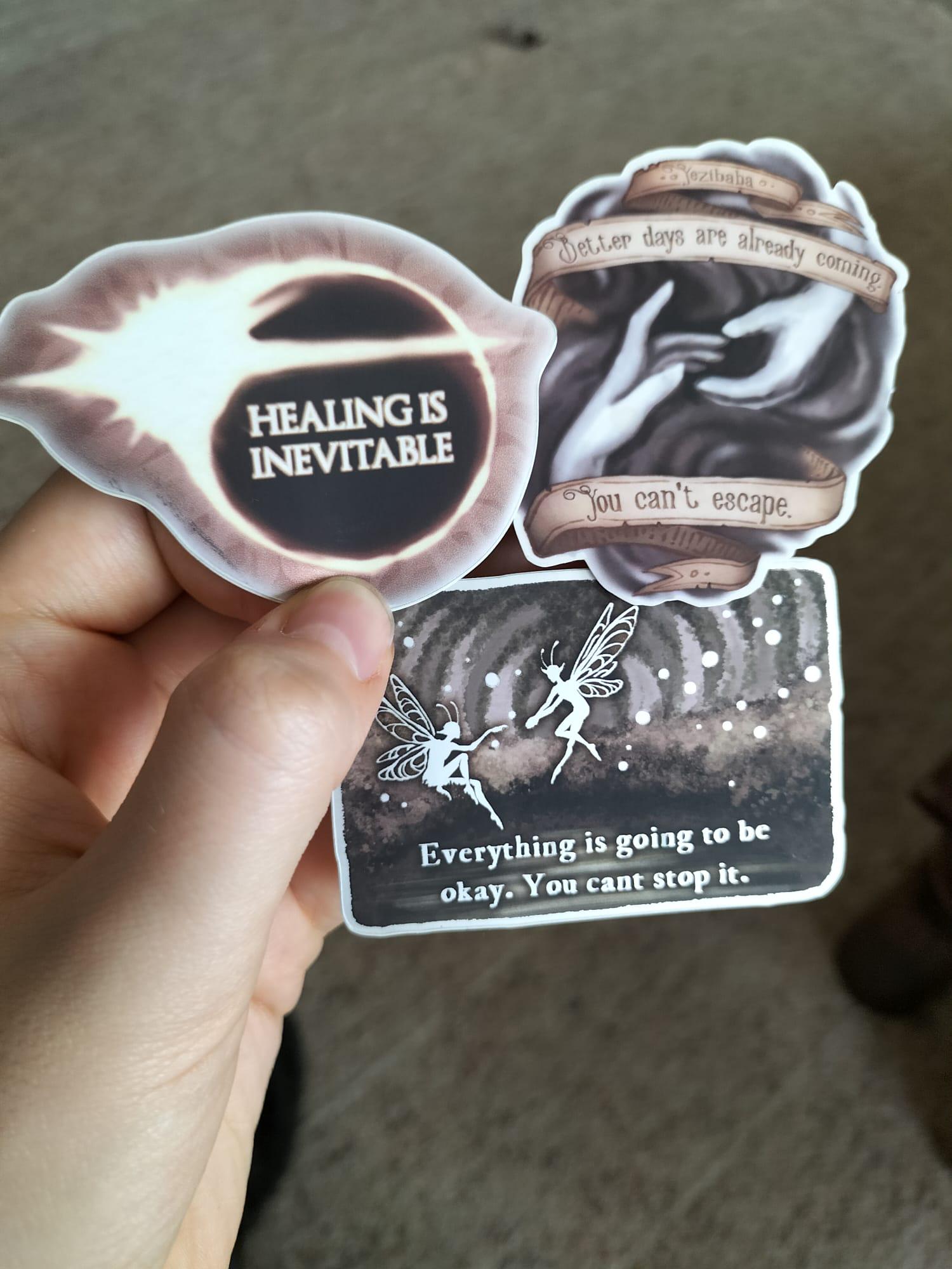 Ominous Positivity Sticker Set