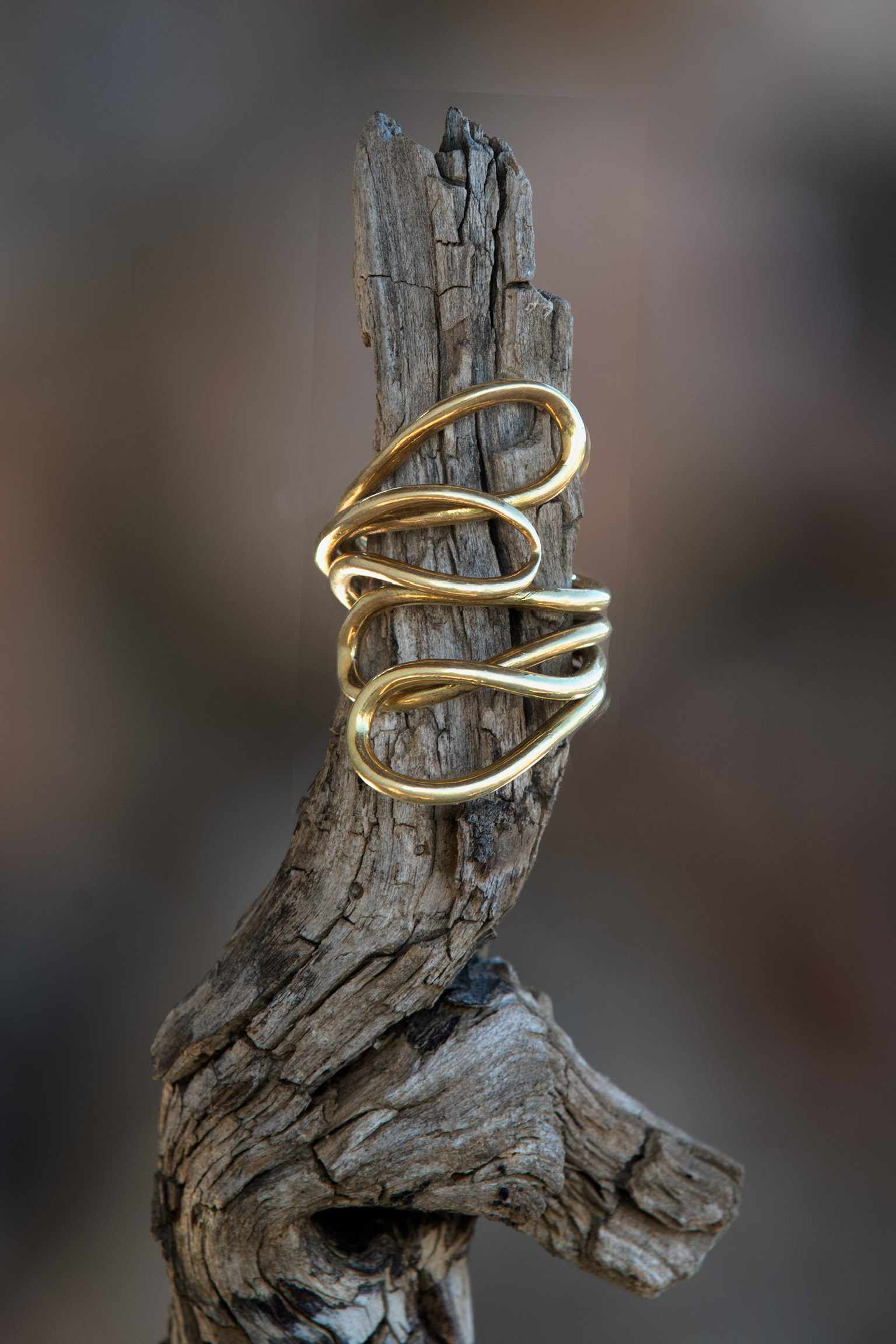Gold Abstract Ring