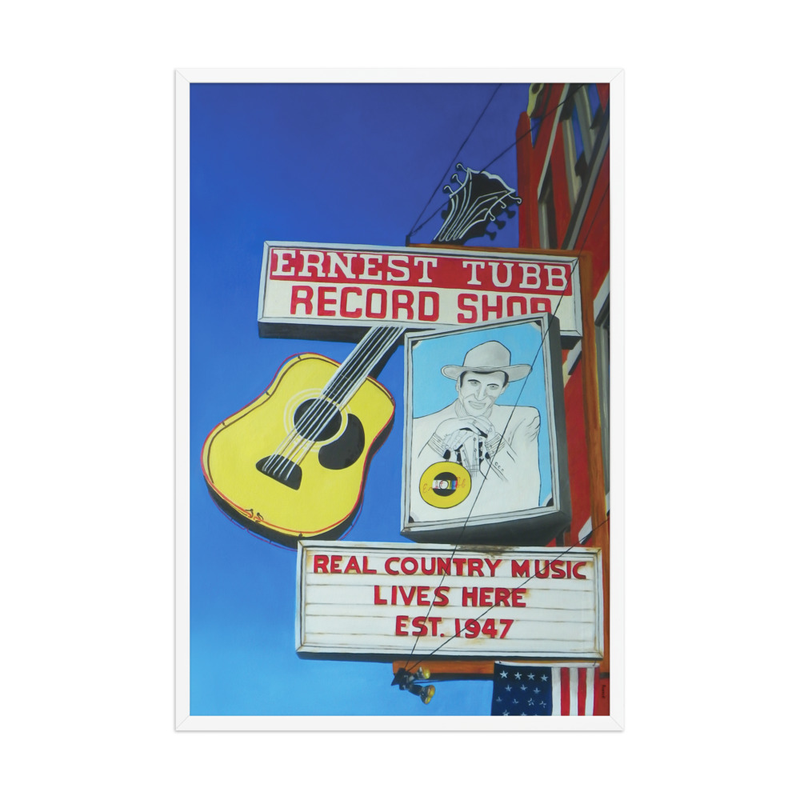 Ernest Tub Record Shop Framed Print