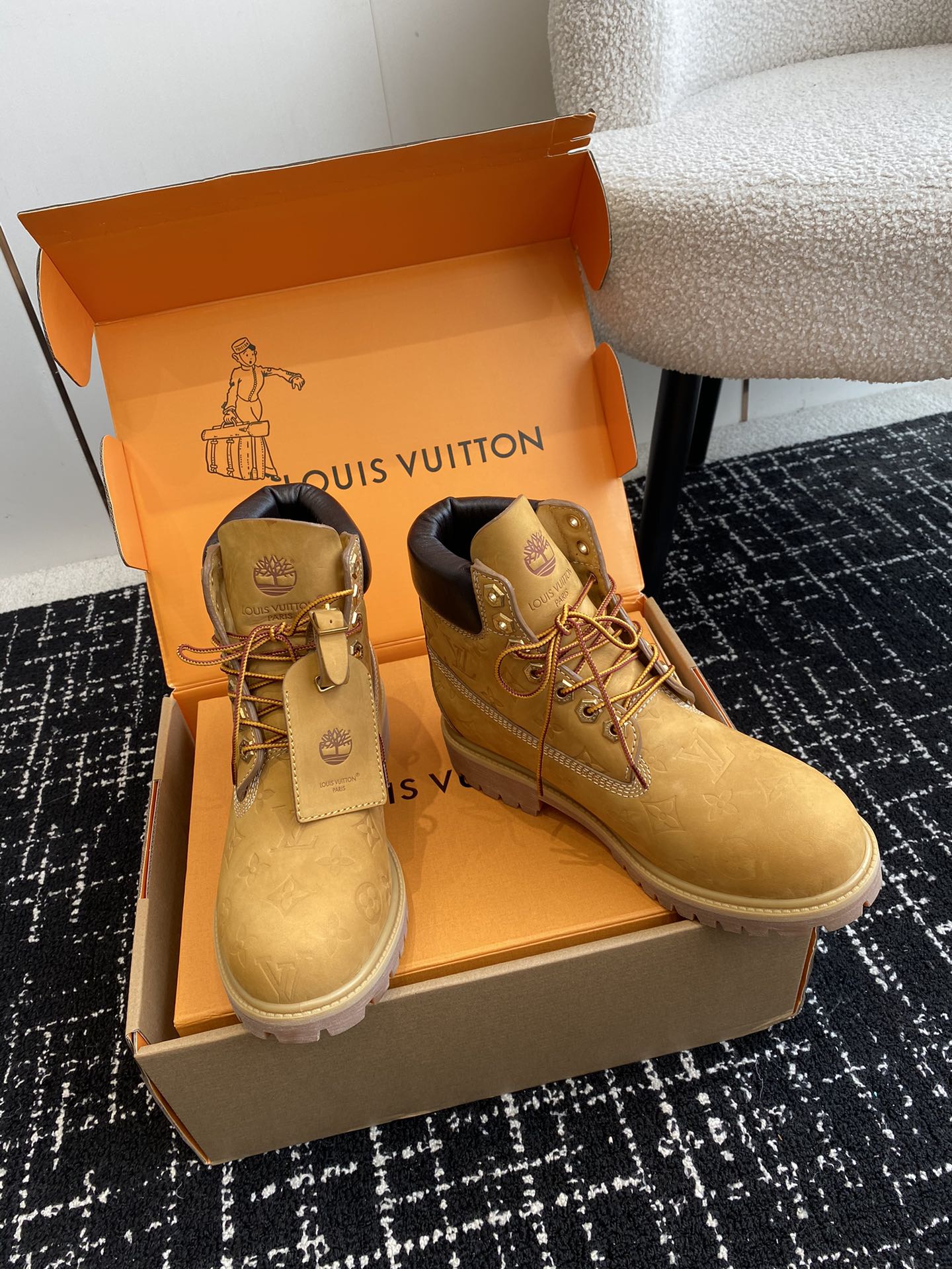 LV x Timberland Boot