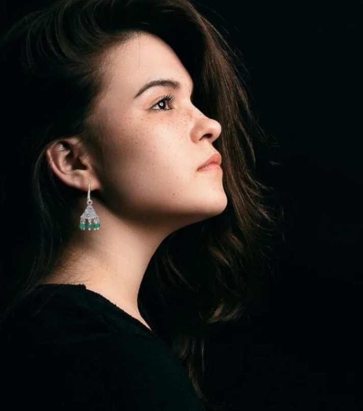 Silver Oxidized Jhumkhi