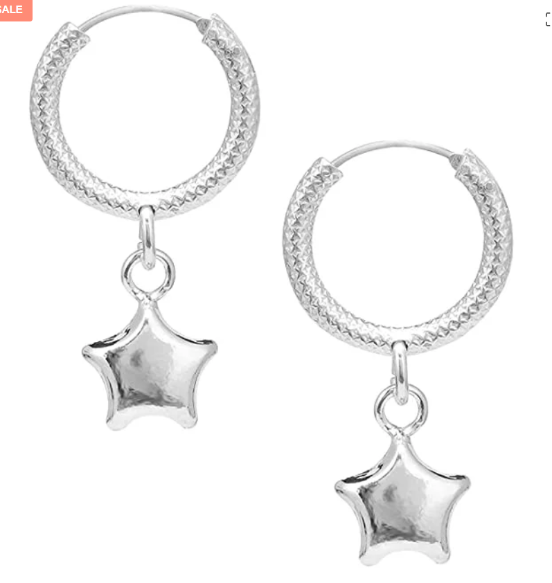 Star Charm Earrings