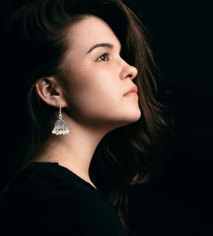 Silver Oxidized Jhumkhi