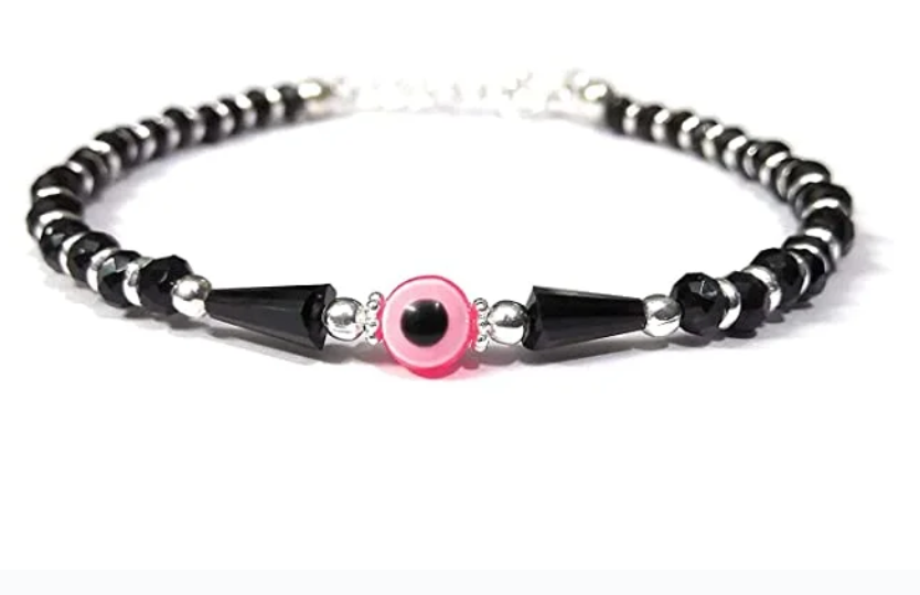 Nazariya Bracelet – Pink Evil Eye