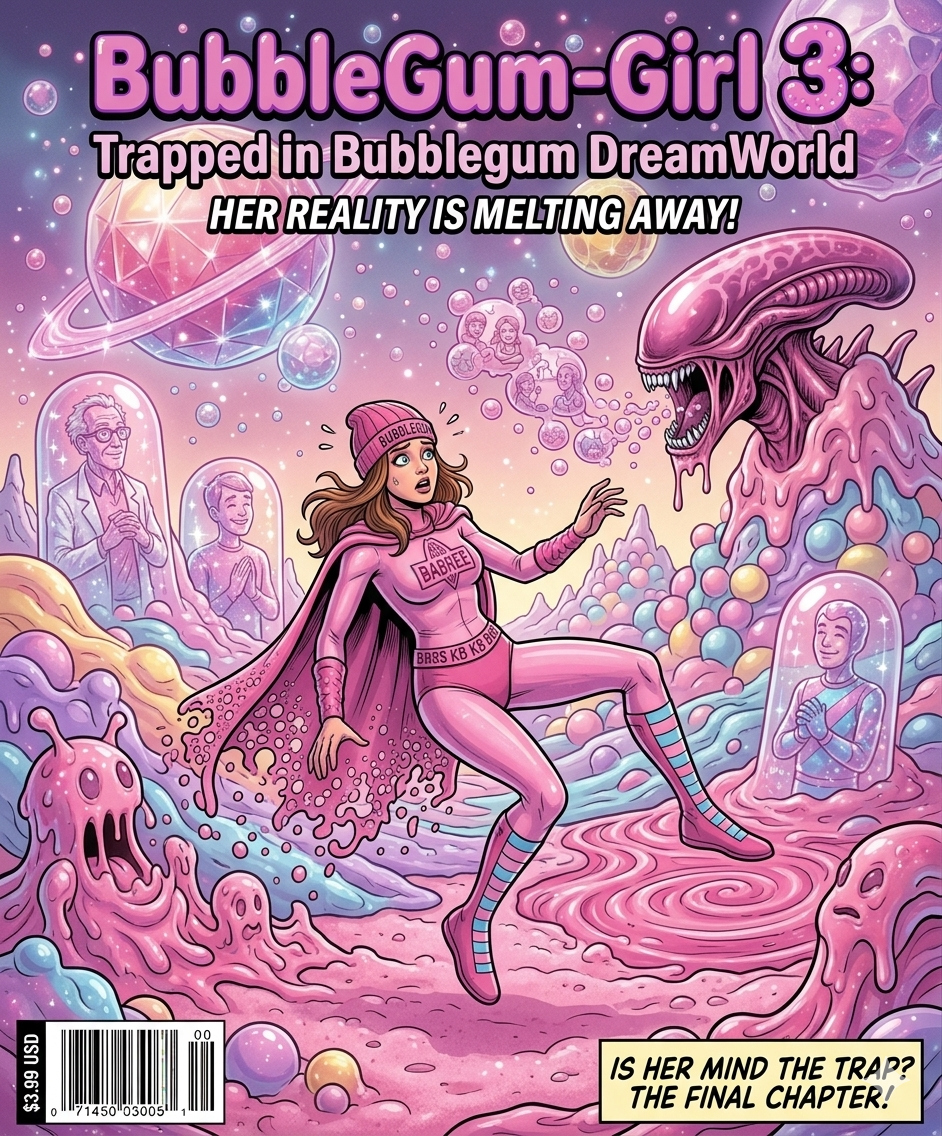 BubbleGum-Girl 3: Trapped in Bubblegum DreamWorld  (Comic Book#3)