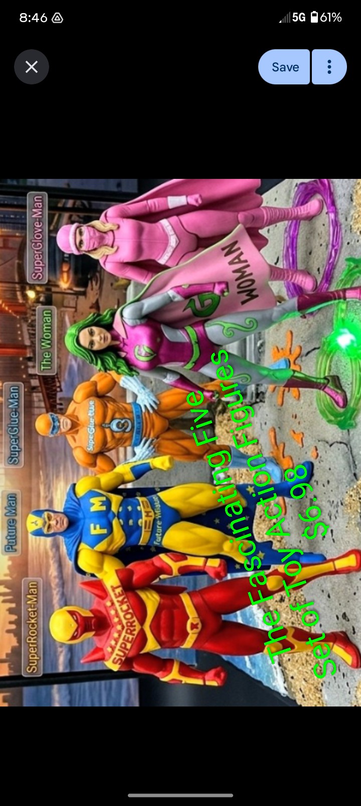 The Fascinating Five Superhero Action Figure Toy Set