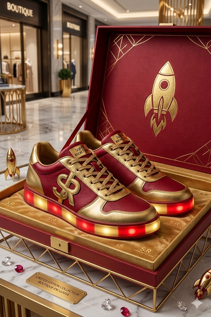 SuperRocket-Man: 100 Count-Limited Edition LED Sneakers