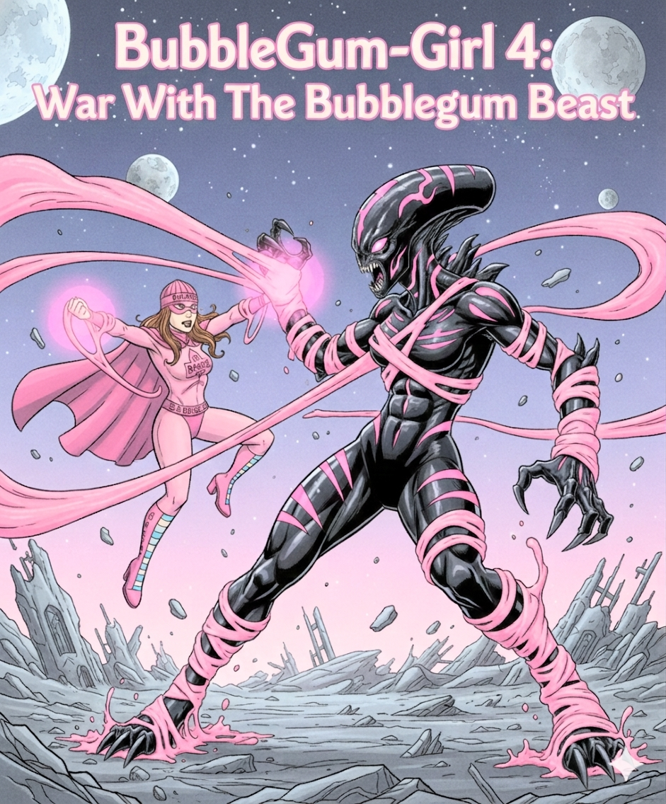 BubbleGum-Girl 4: War with the Bubblegum Beast (Comic Book)