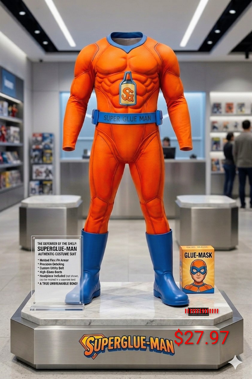SuperGlue-Man  Superhero Costume suit