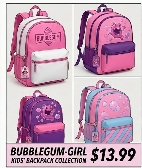 BubbleGum-Girl Kids Backpack