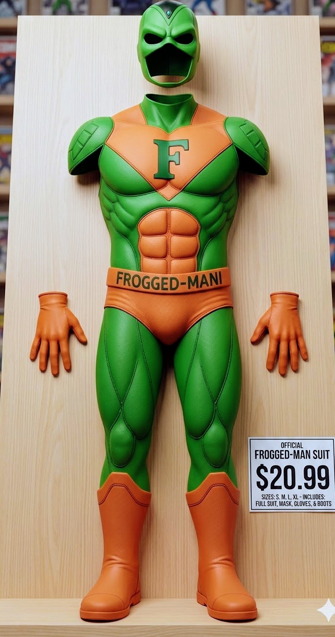 Frogged-Man Tougher Shell Superhero Suit #2