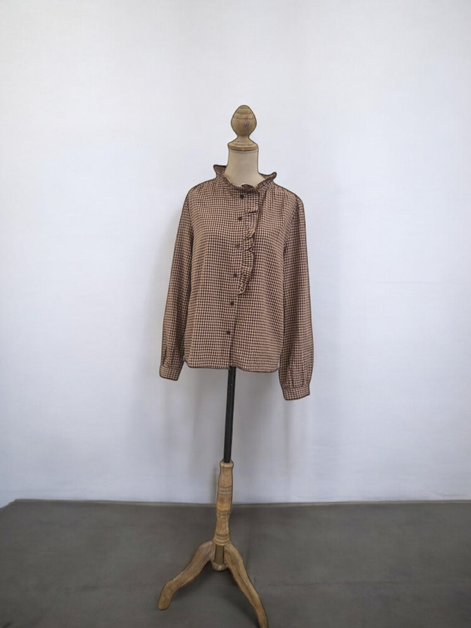 Camisa cuadros marrón 