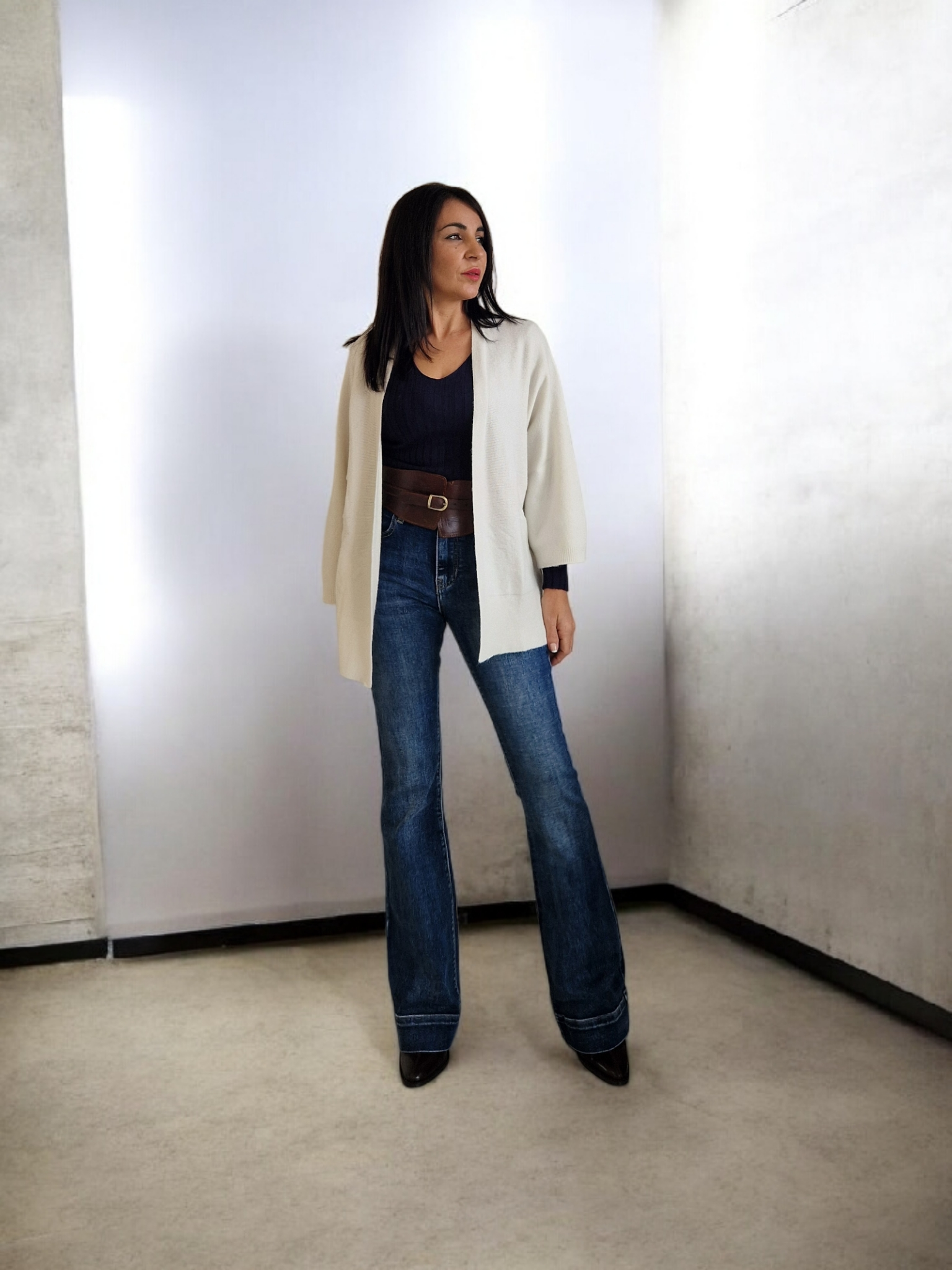 Chaqueta punto blanca 