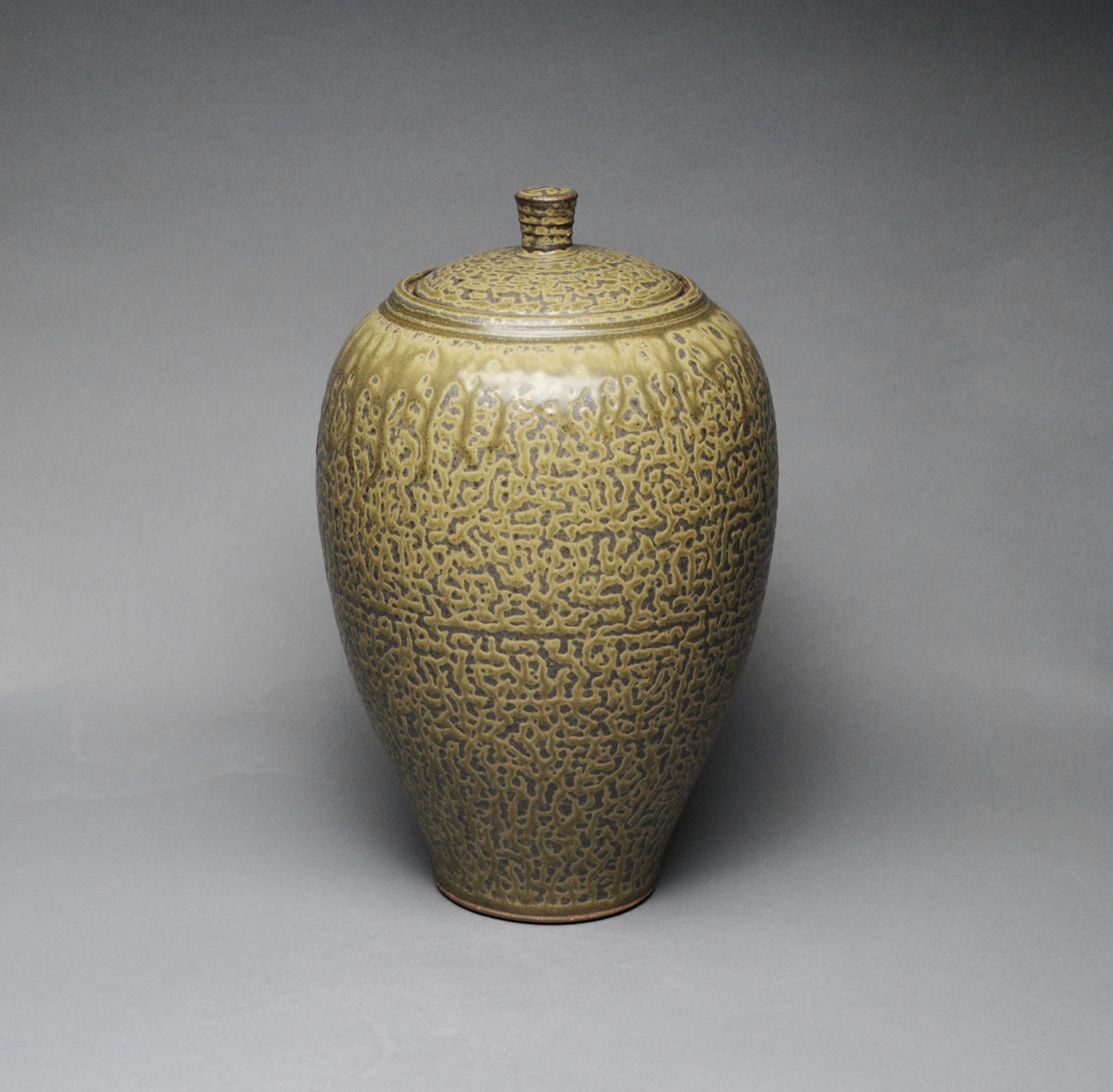 Covered Jar Handmade Z 12