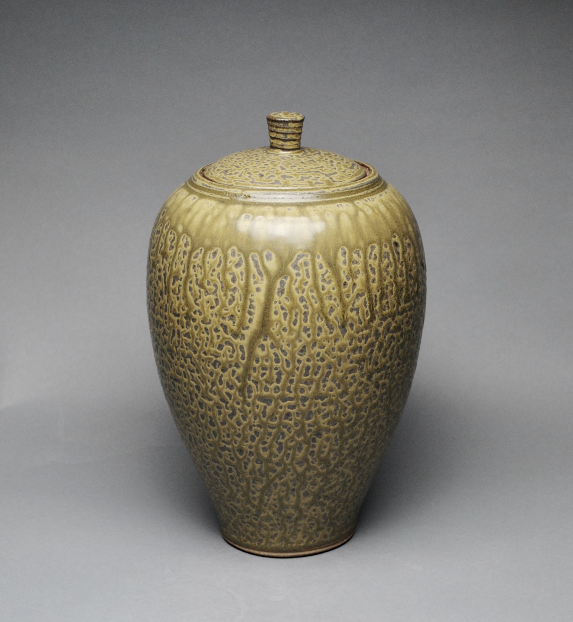 Covered Jar Handmade Z 12