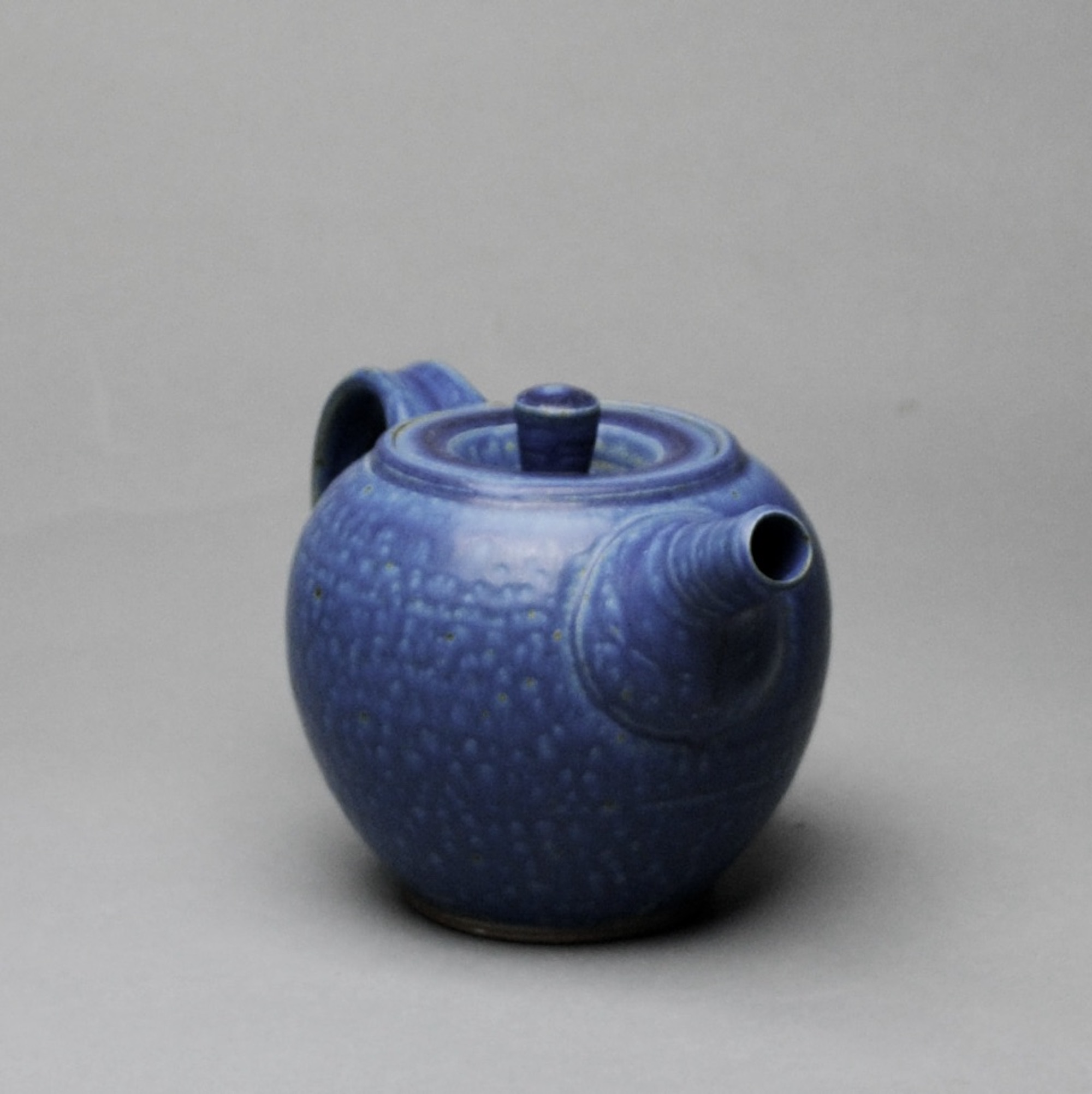 Handmade Blue Ceramic Teapot Z 4
