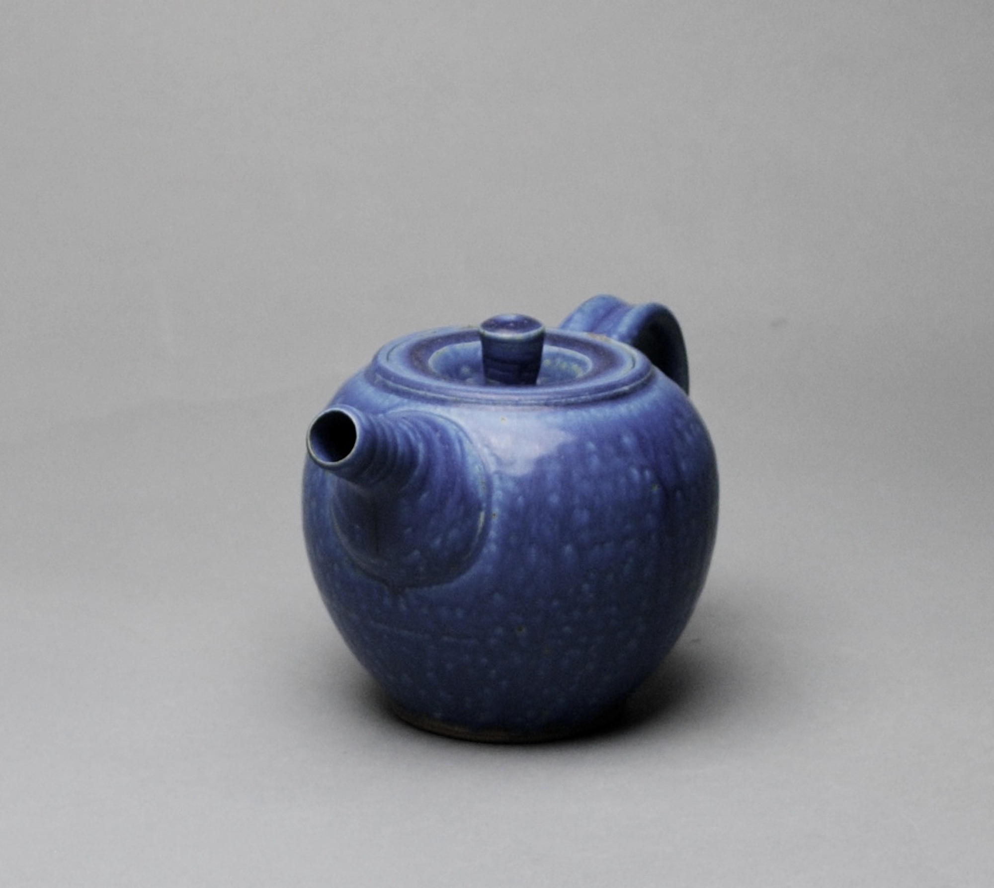 Handmade Blue Ceramic Teapot Z 4