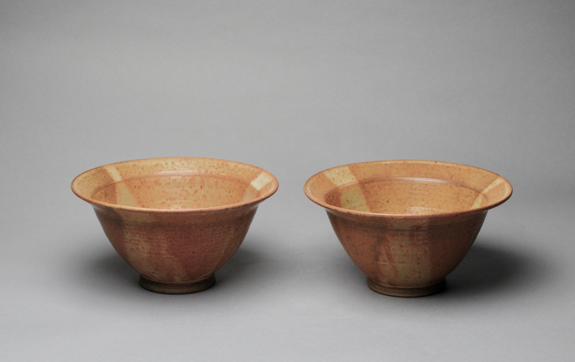 Handmade Bowls Stoneware set of Two Z 5