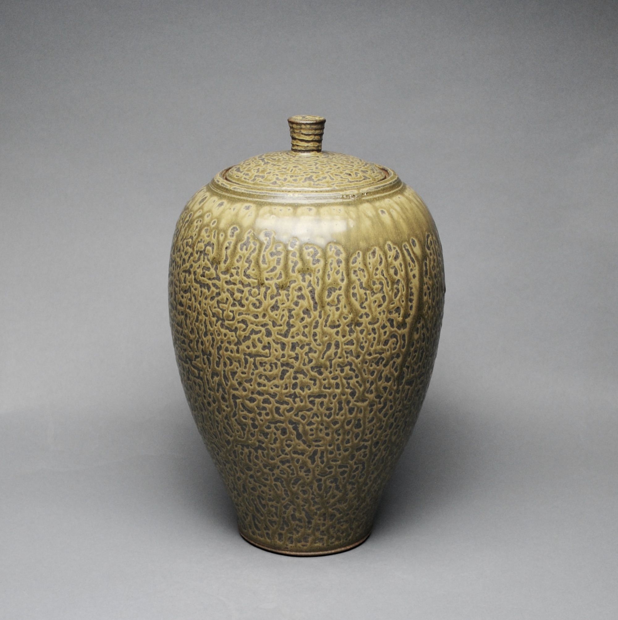 Covered Jar Handmade Z 12