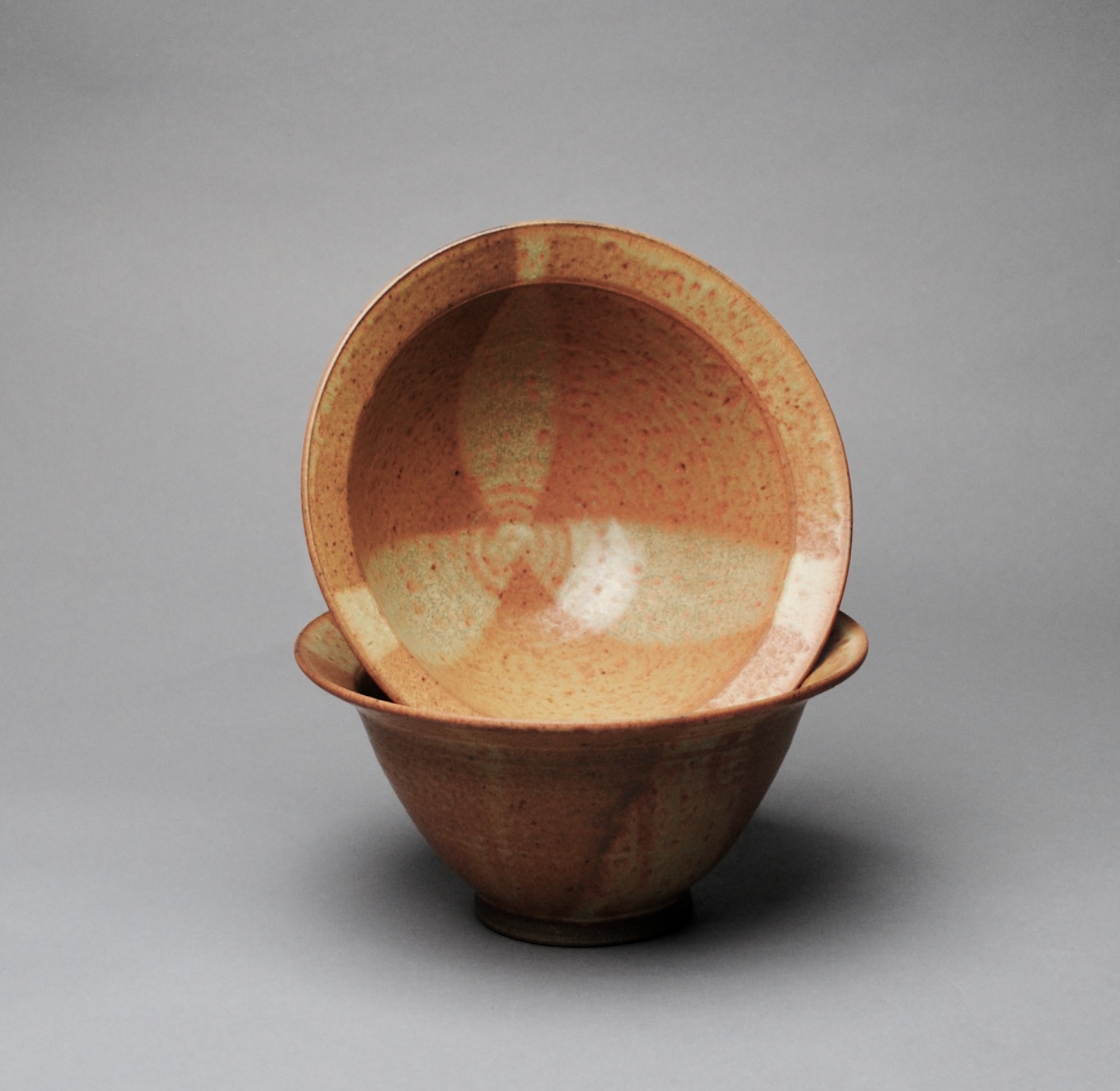 Handmade Bowls Stoneware set of Two Z 5